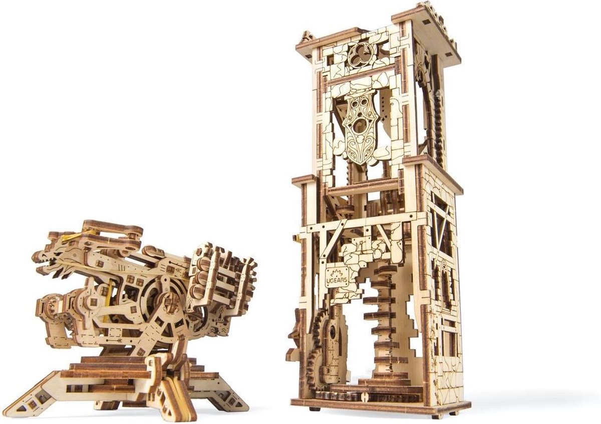 Ugears 3D modelbouw Archballista 15 x 9 cm hout 292 delig