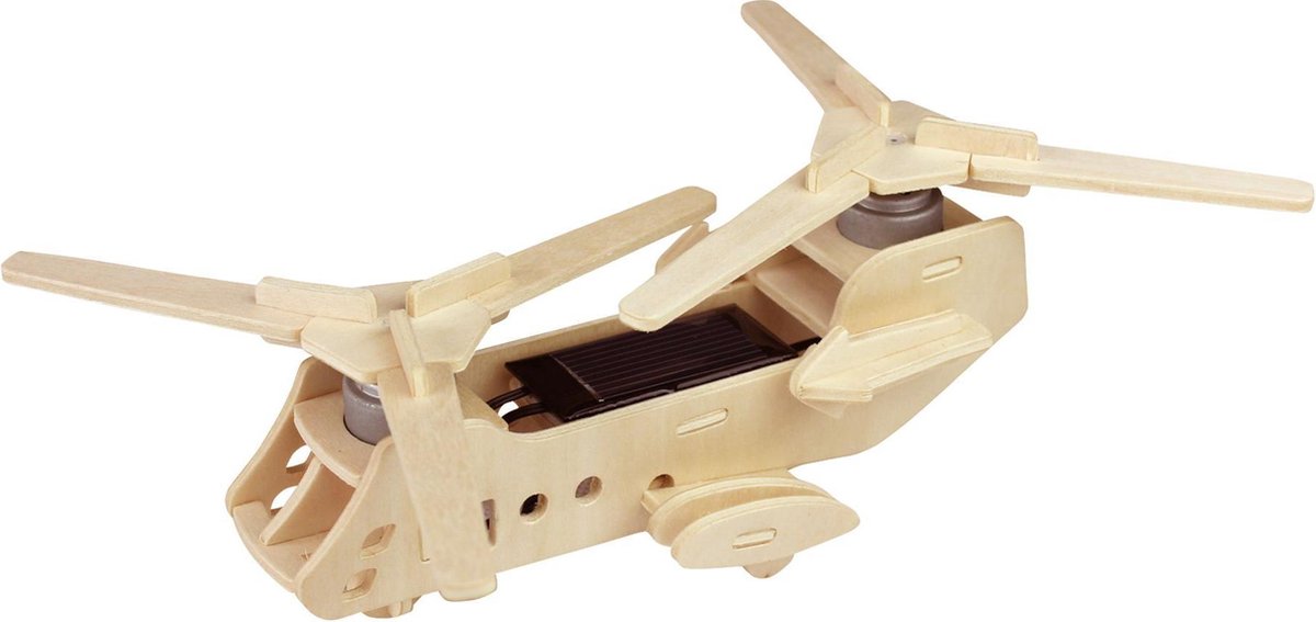 Robotime 3D modelbouw Boeing CH 47 hout 25 cm naturel 31 delig