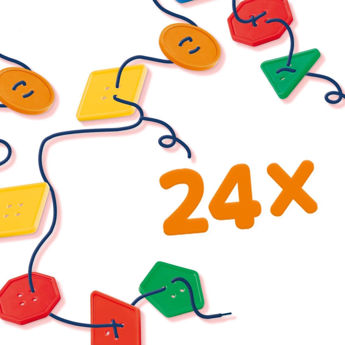 knopen rijgen junior 24 delig