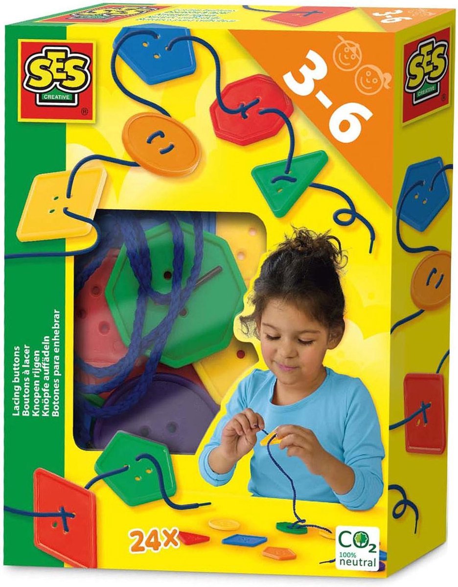 knopen rijgen junior 24 delig