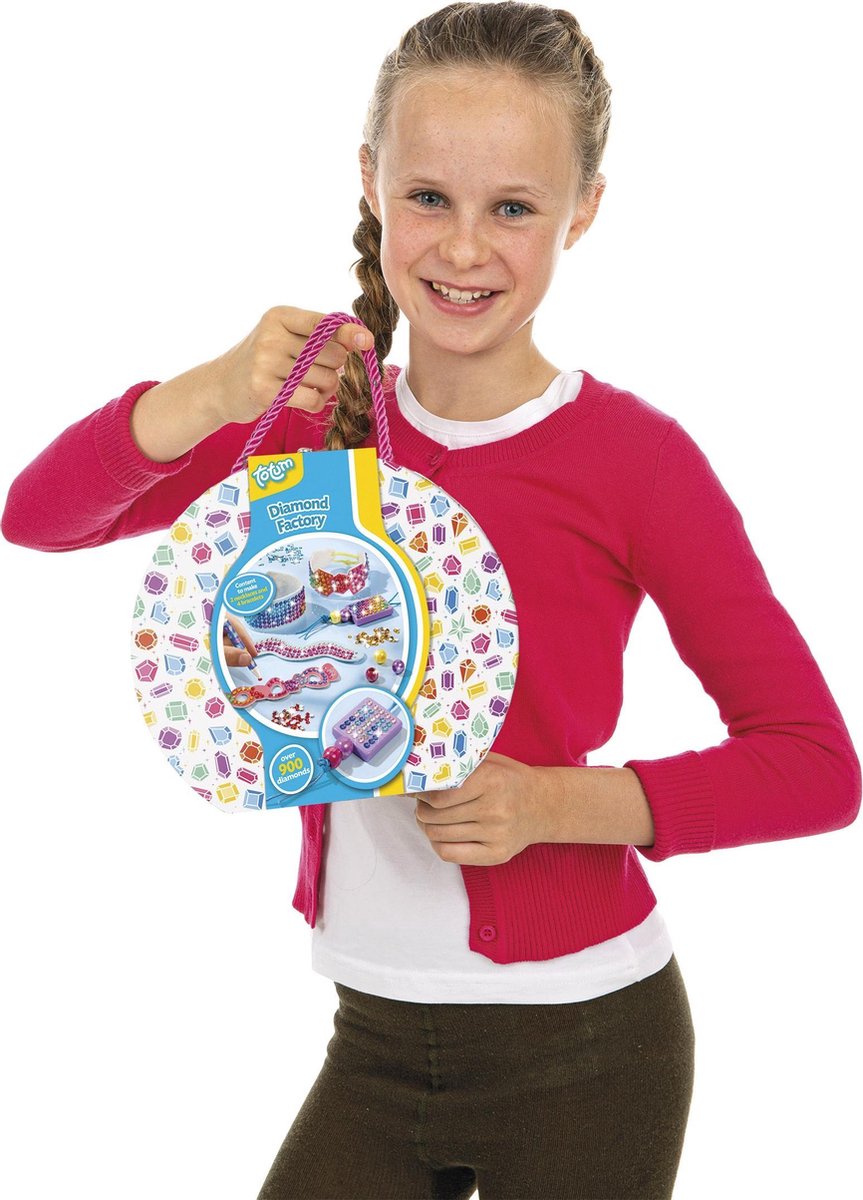 Totum knutselset Diamond Factory meisjes 8 delig