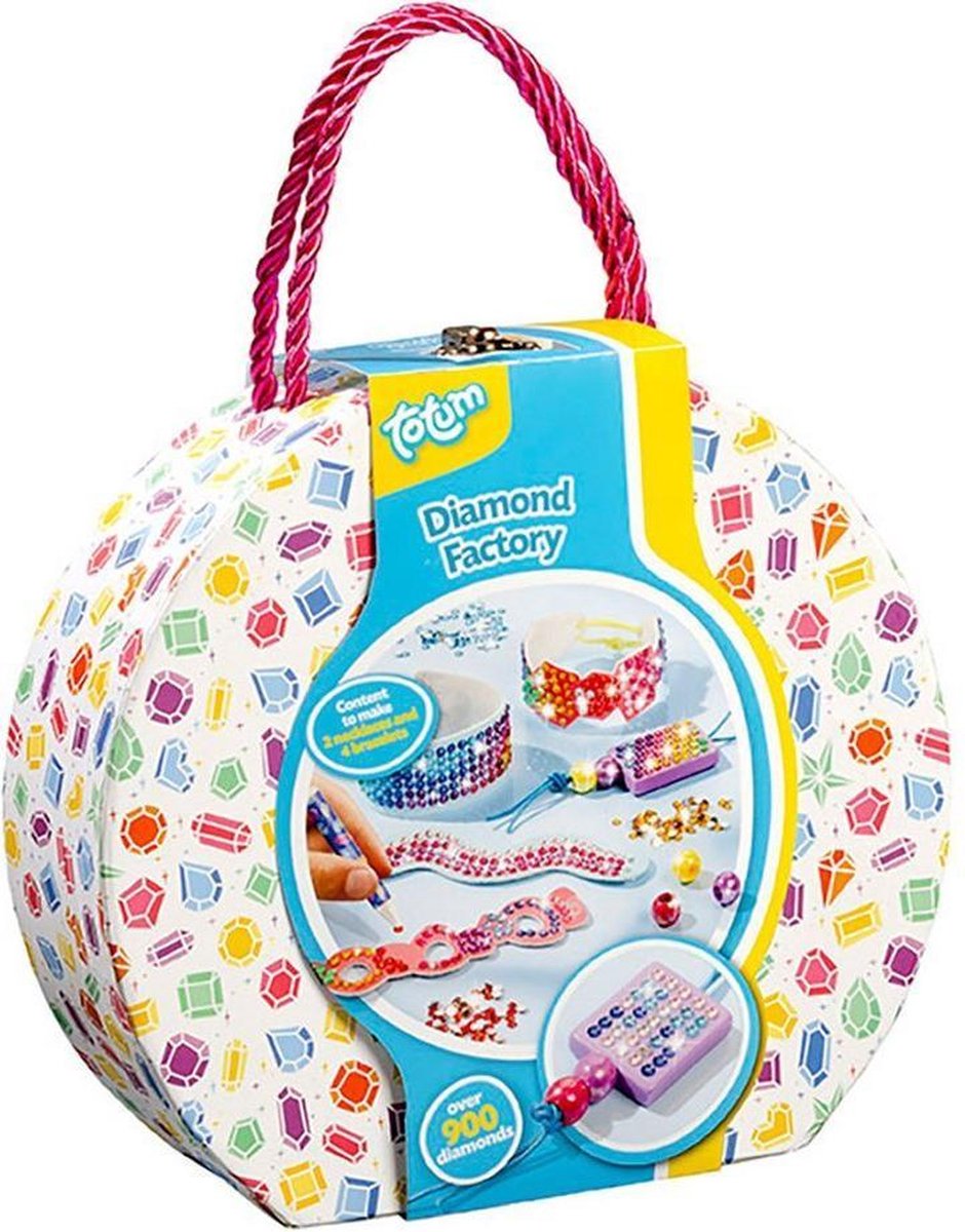 Totum knutselset Diamond Factory meisjes 8 delig