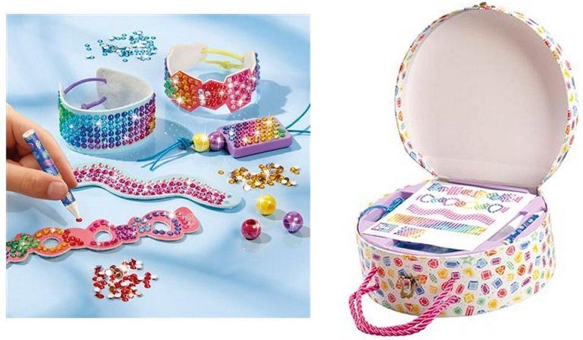 Totum knutselset Diamond Factory meisjes 8 delig