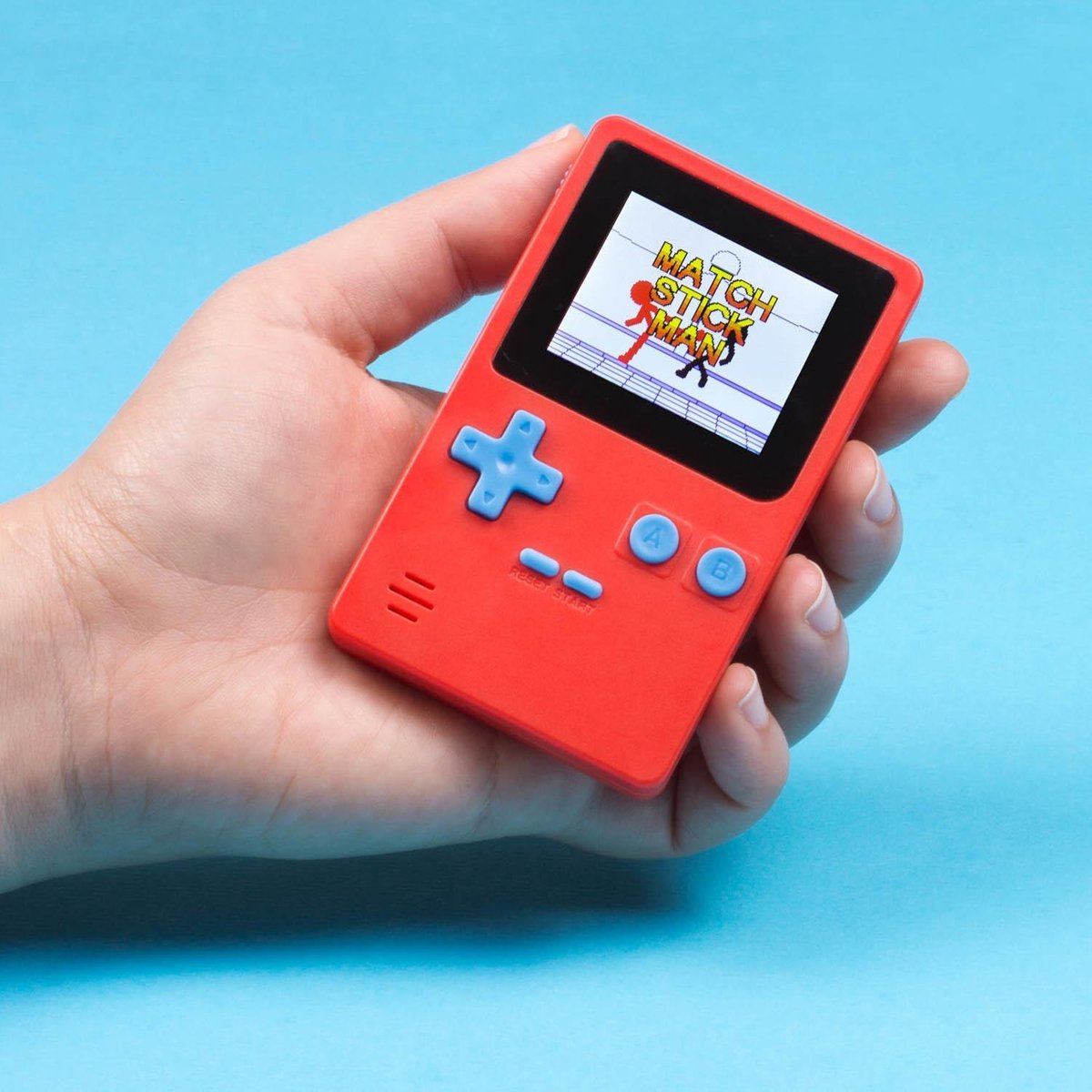ORB spelcomputer Retro Handheld Console junior 10 cm - Rood