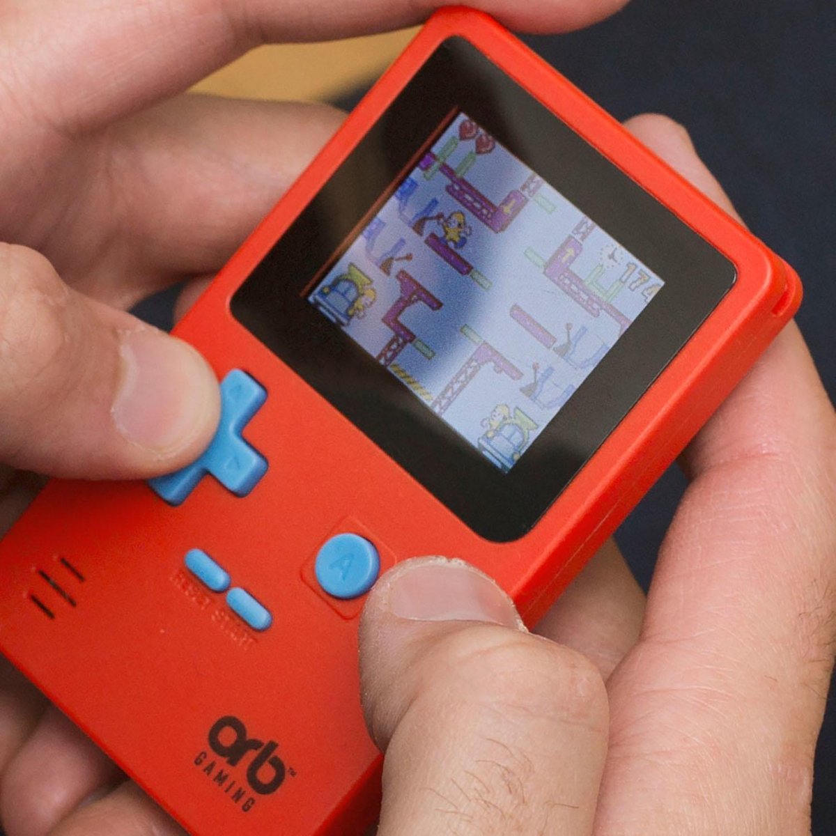 ORB spelcomputer Retro Handheld Console junior 10 cm - Rood