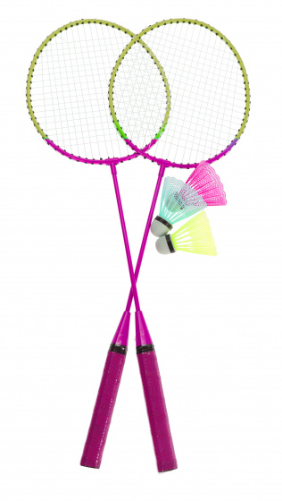 Free and Easy badmintonset 5 delig - Roze
