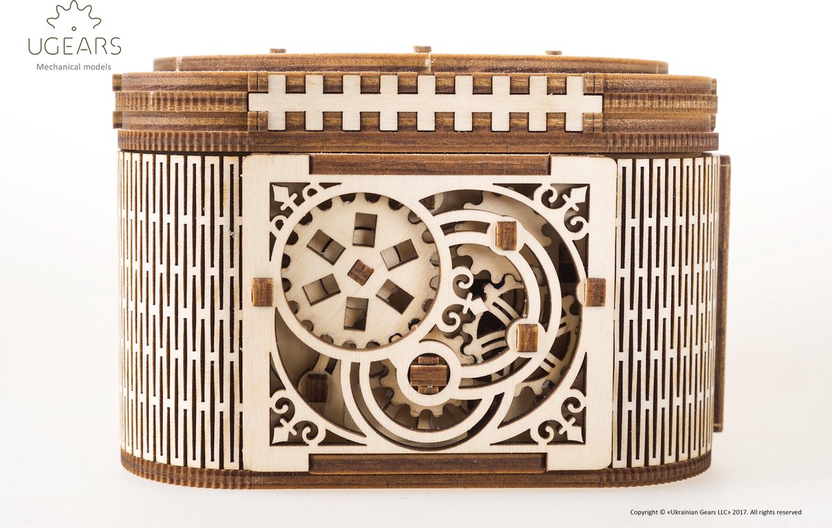 Ugears Houten Modelbouw Schatkist - Bruin