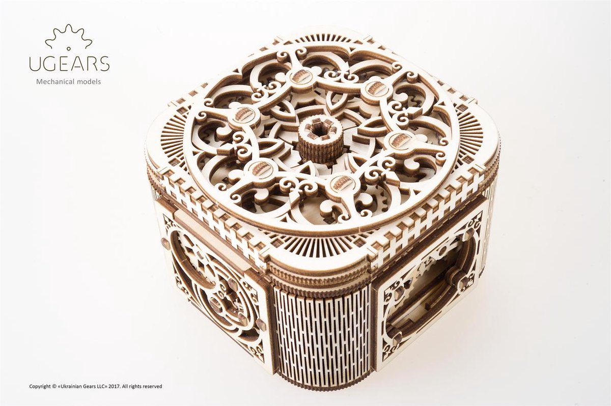 Ugears Houten Modelbouw Schatkist - Bruin