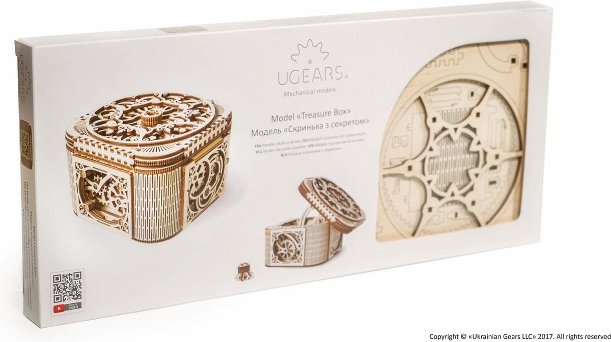 Ugears Houten Modelbouw Schatkist - Bruin