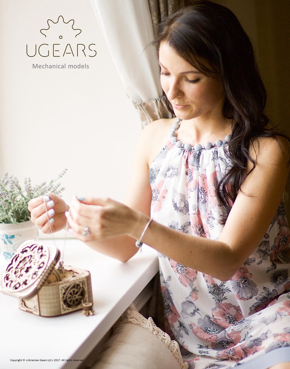 Ugears Houten Modelbouw Schatkist - Bruin