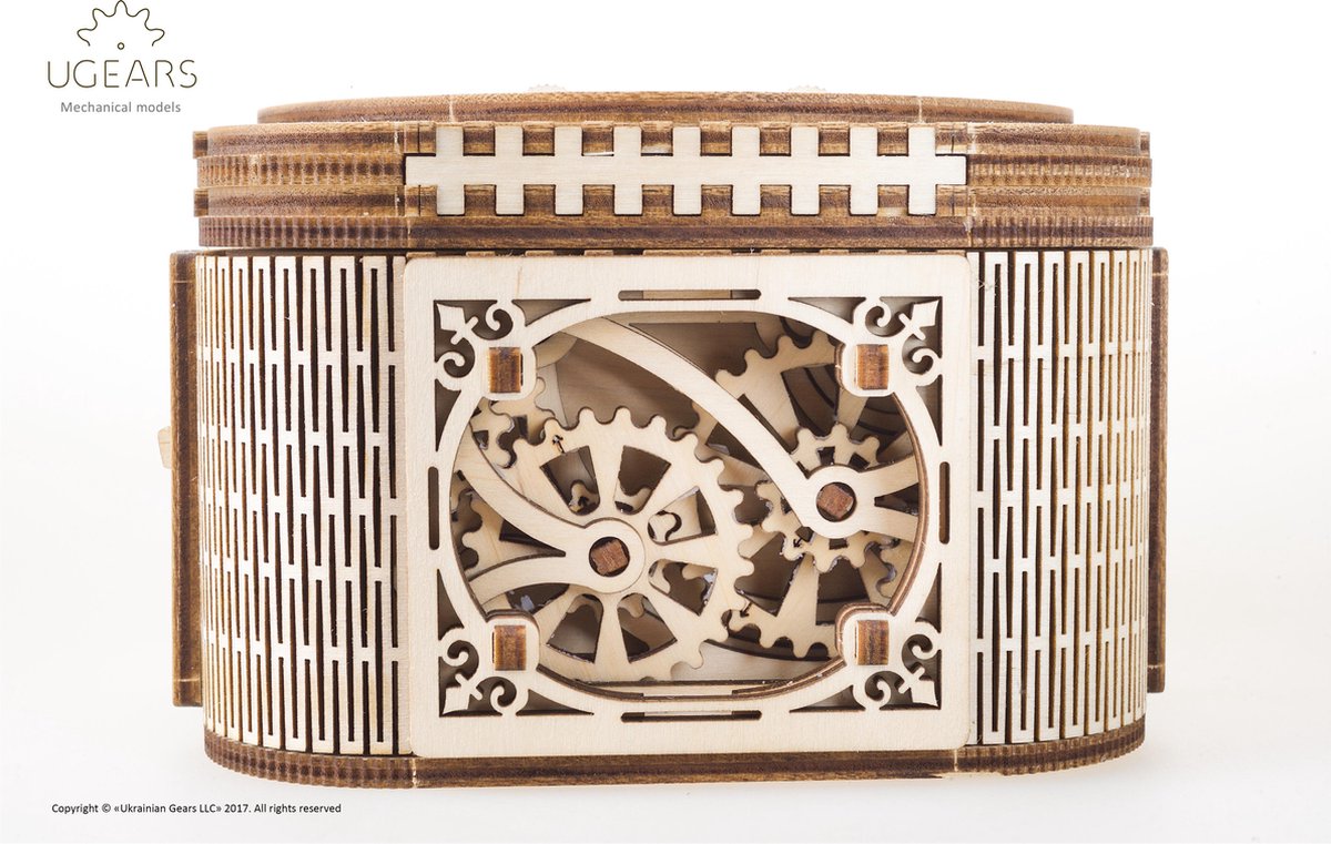 Ugears Houten Modelbouw Schatkist - Bruin