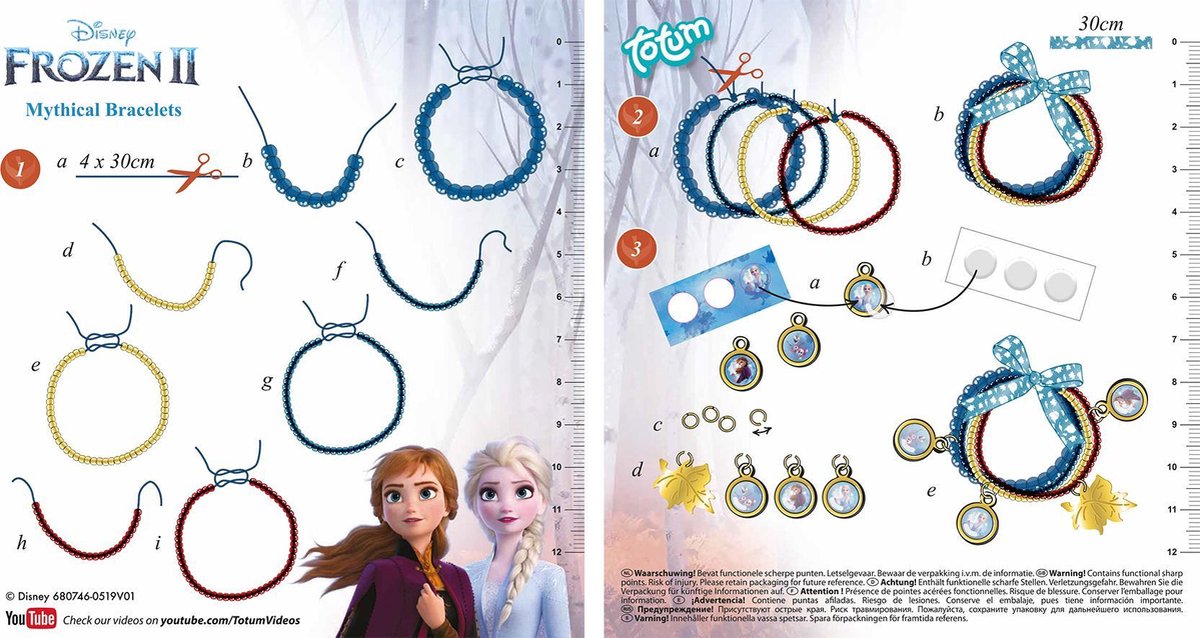 Totum maak je eigen armbanden Frozen 2 Mythical Bracelets