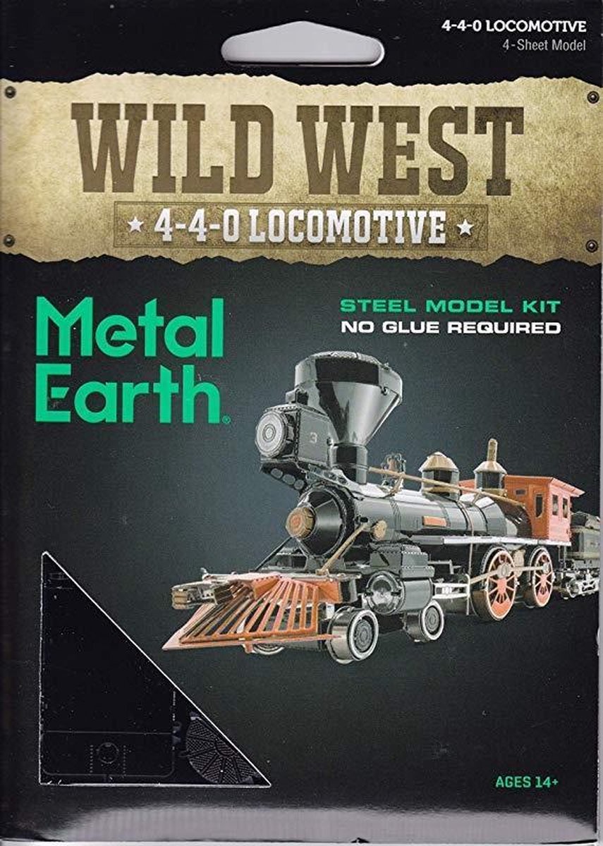 Metal Earth Wild West: 4 4 0 Locomotief 19,5 cm