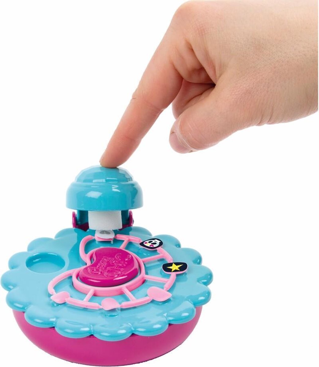 Clementoni nagelstudio Crazy Chic blauw/roze 5 delig