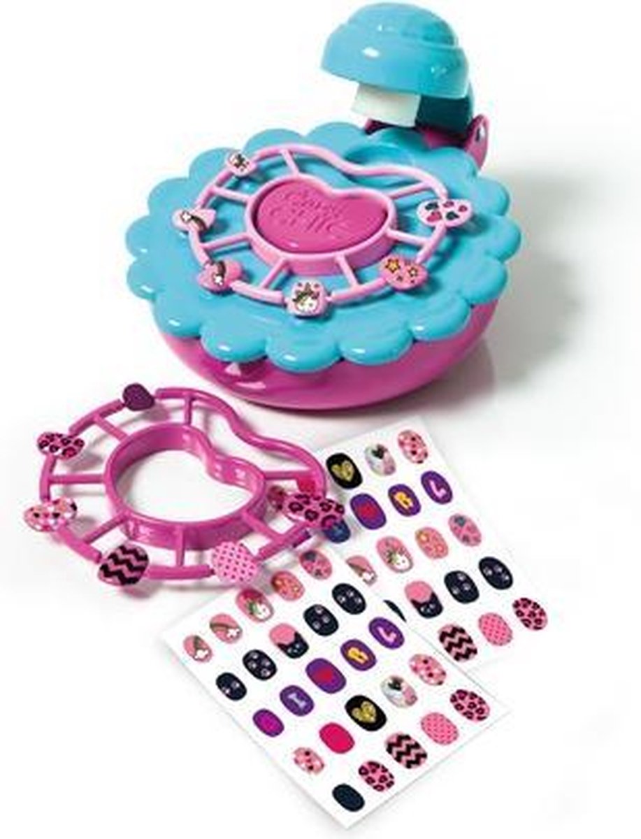 Clementoni nagelstudio Crazy Chic blauw/roze 5 delig