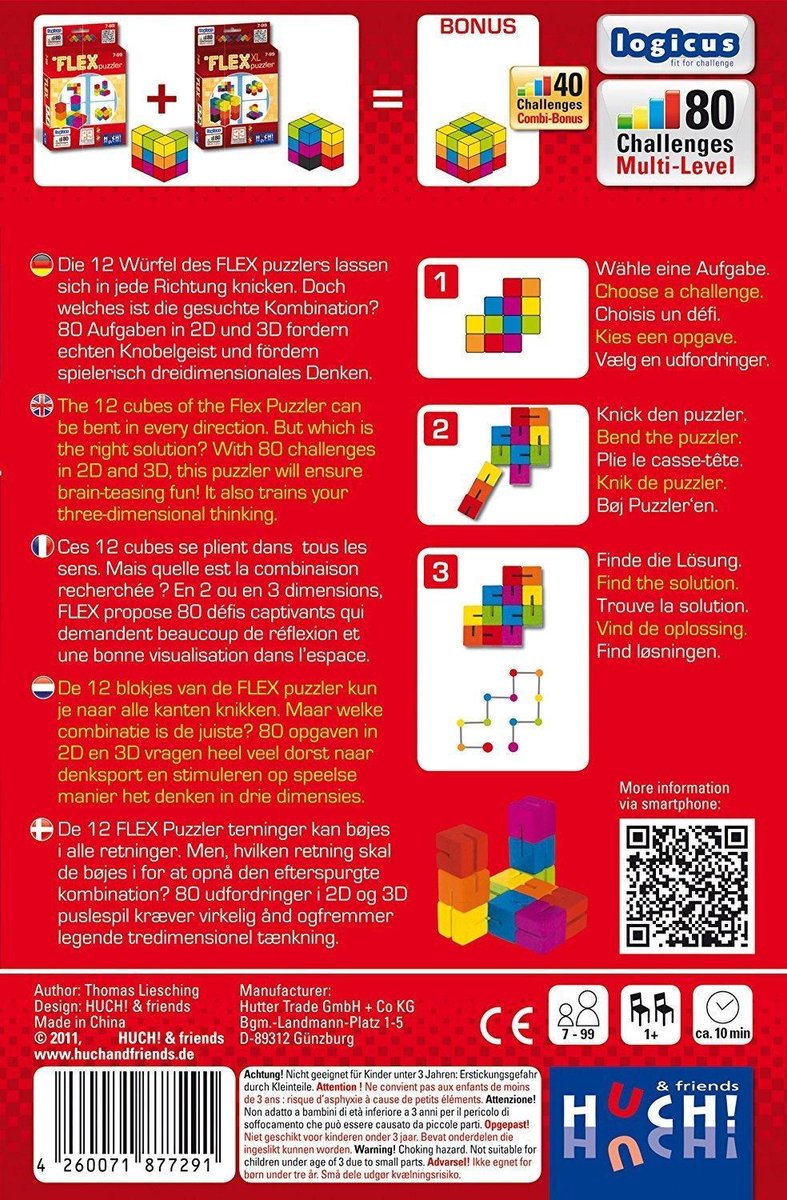 Top1Toys Enigma breinbreker Logicus Flex Puzzler junior 19,5 cm