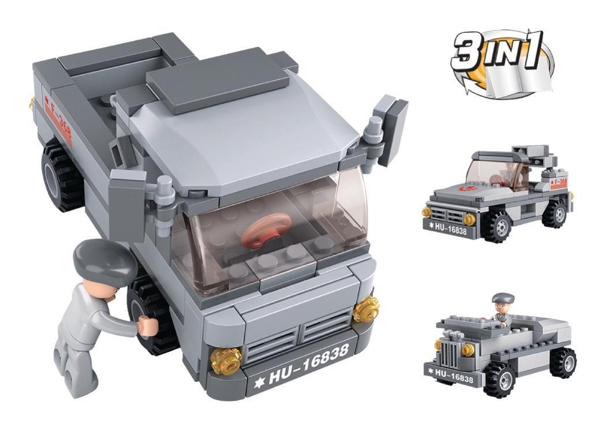 Sluban Army: troepentransporter 3 in 1 (M38 B0537E) - Groen