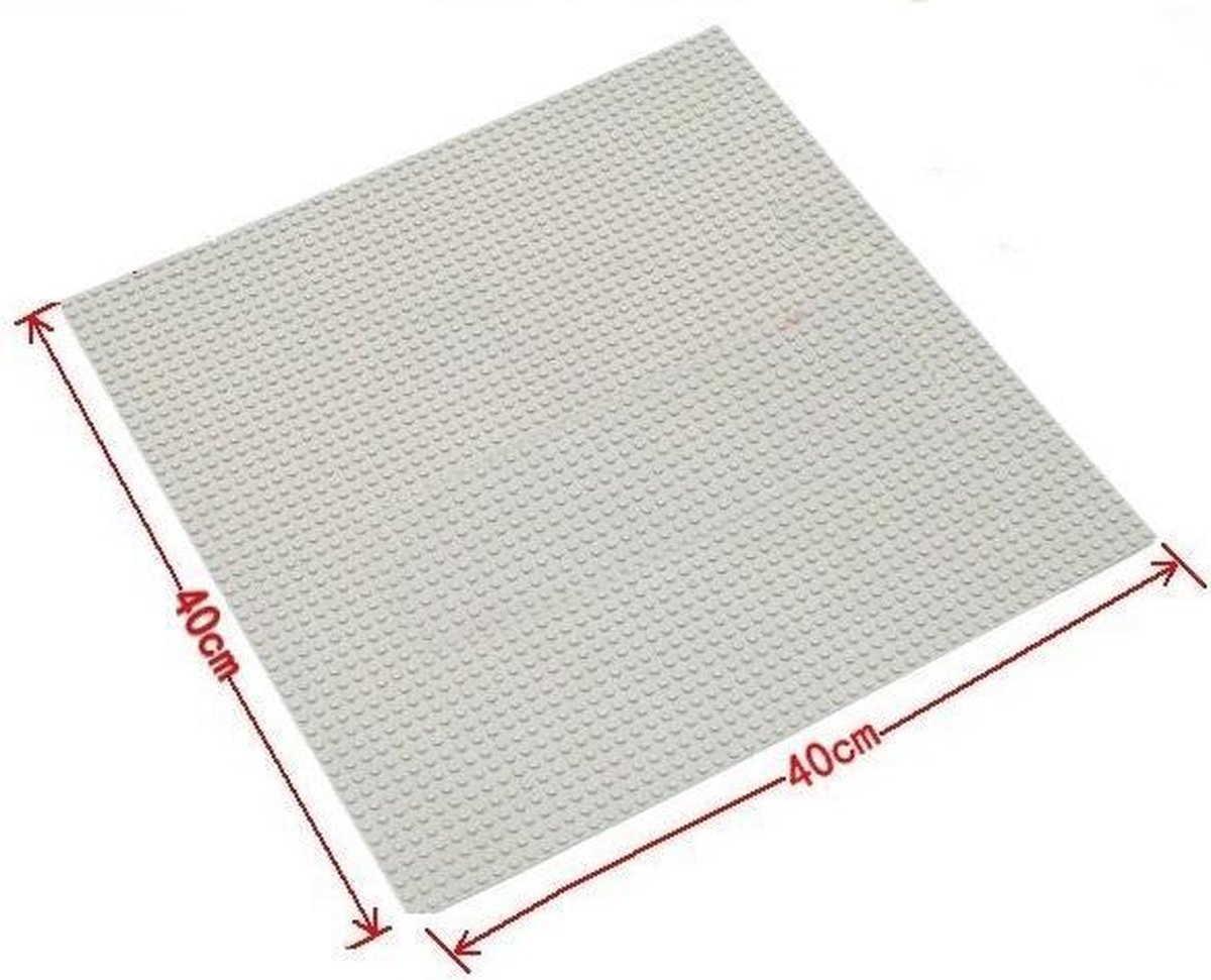 Sluban Kiddy Bricks: basisbouwplaat 40x40 cm (M38 B0182) - Grijs
