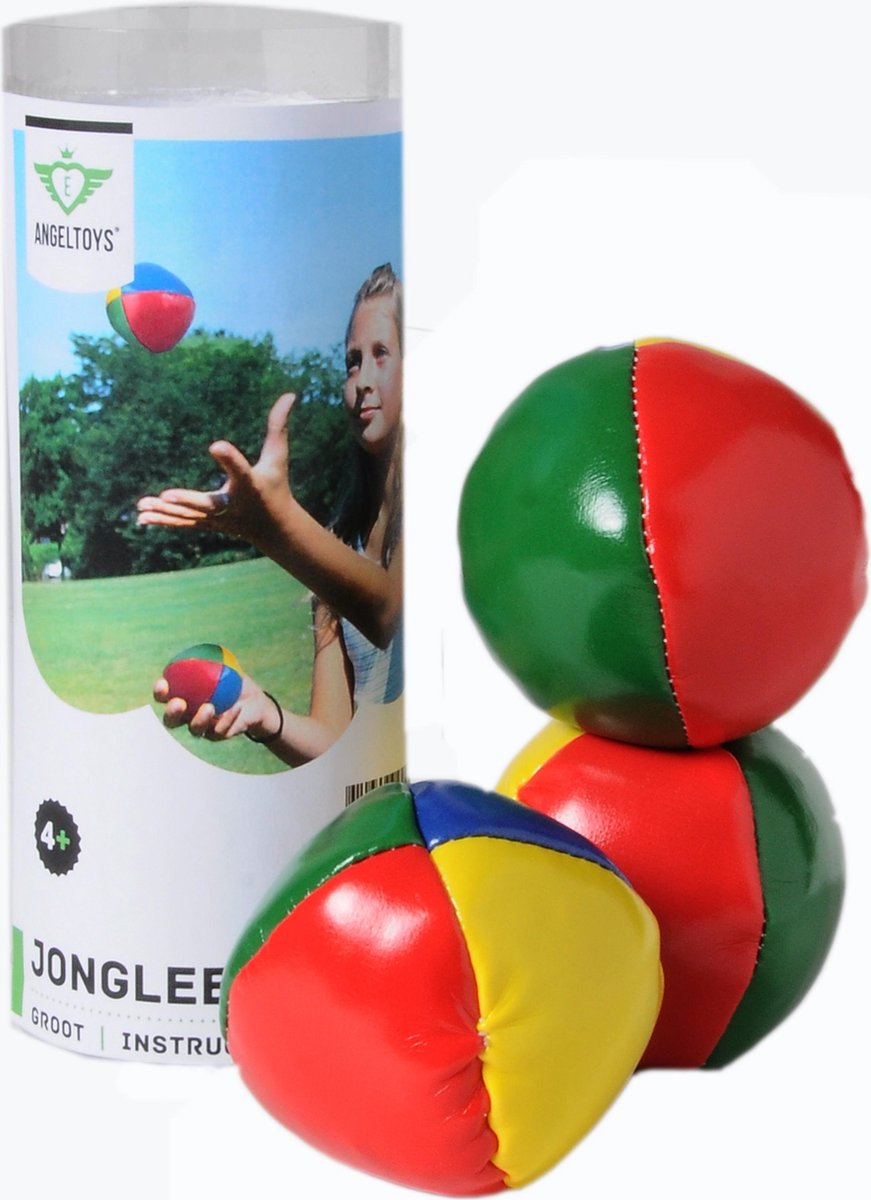 Angel Toys 3 Jongleerballen 5cm - Geel