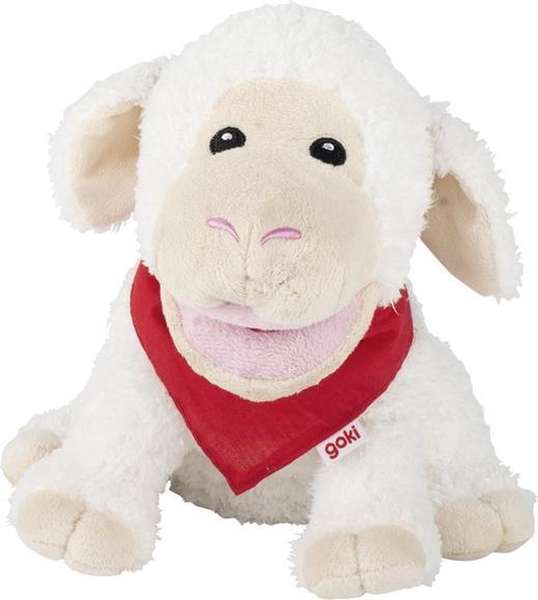 Goki Handpop Schaap Suse 23cm - Wit