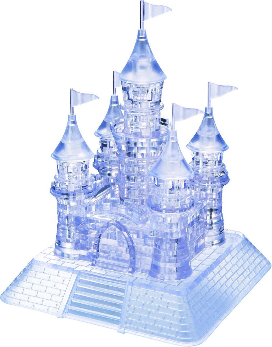 Crystal Puzzle 3D puzzel Kasteel transparant 105 delig