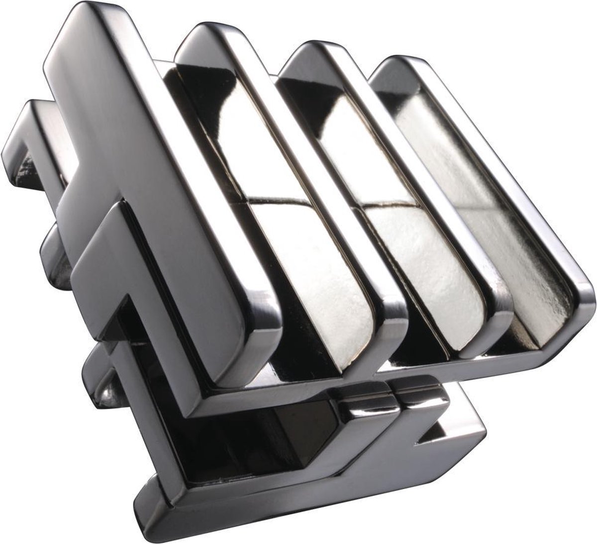 Huzzle breinbreker Cast Rattle 11,8 cm staal zilver - Silver