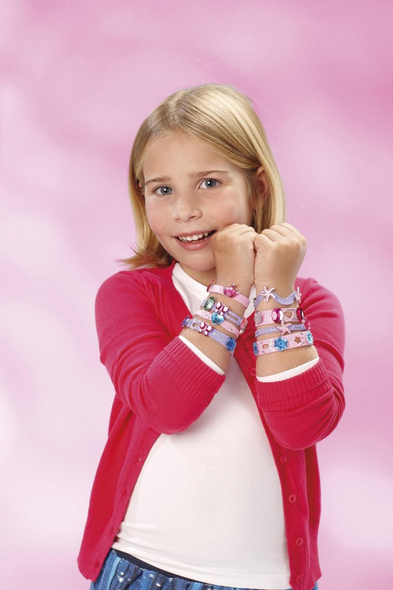 Totum Knutselset maak je eigen Fashion armbandjes - Blauw