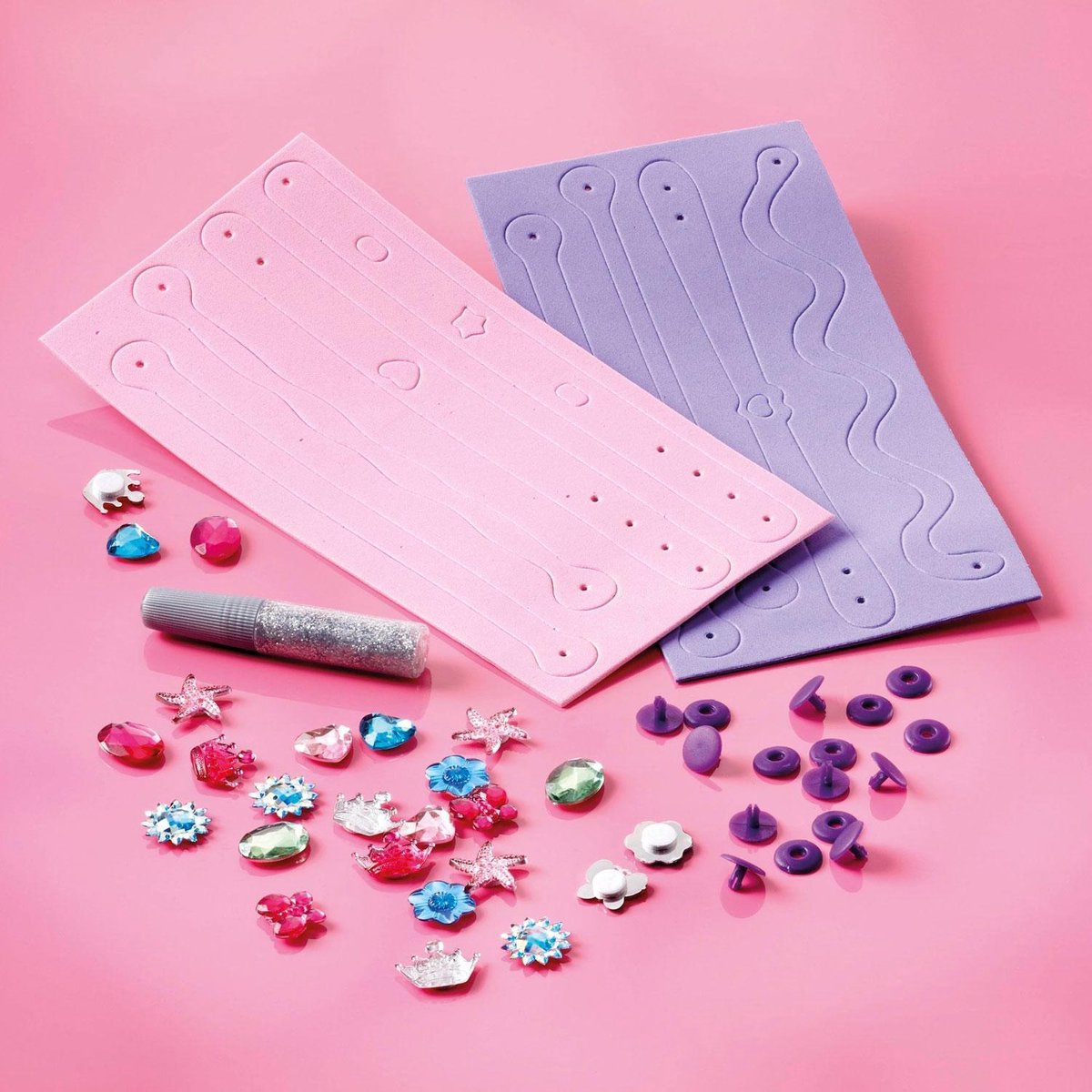 Totum Knutselset maak je eigen Fashion armbandjes - Blauw