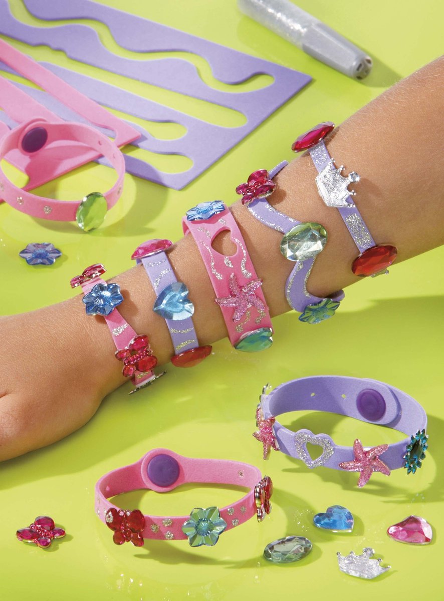Totum Knutselset maak je eigen Fashion armbandjes - Blauw