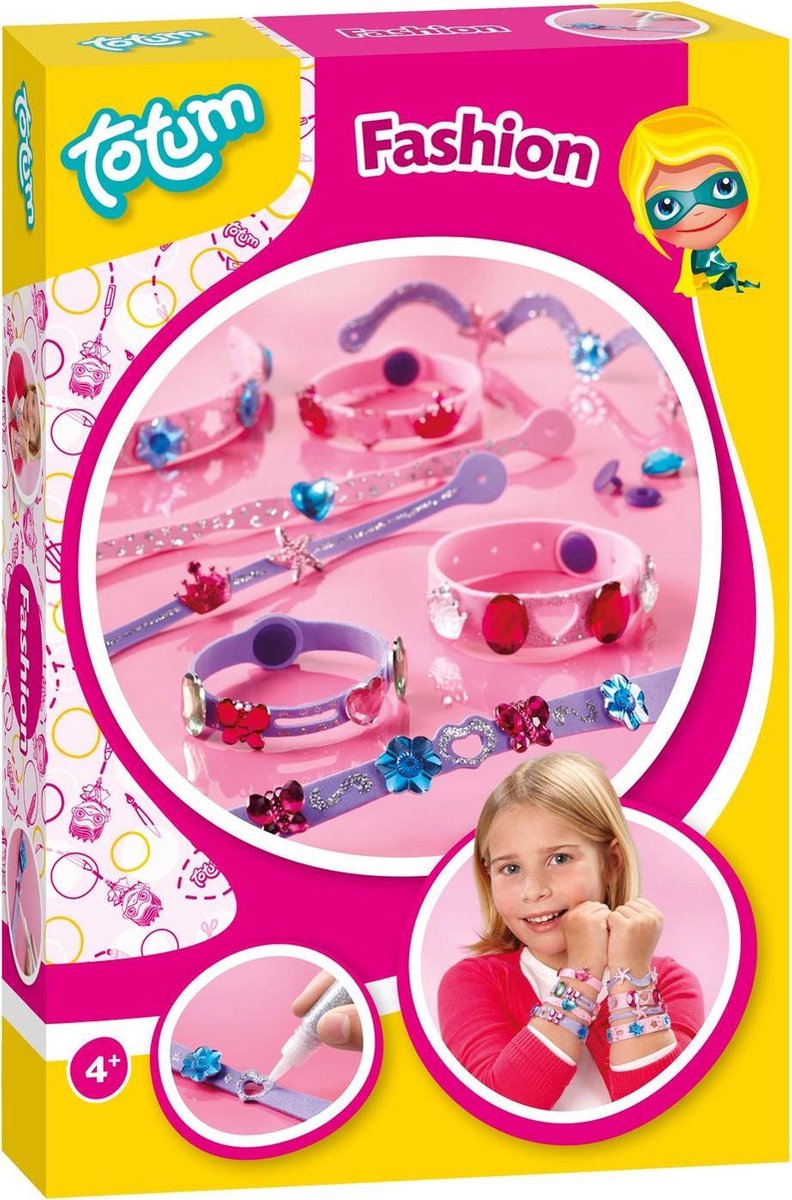 Totum Knutselset maak je eigen Fashion armbandjes - Blauw