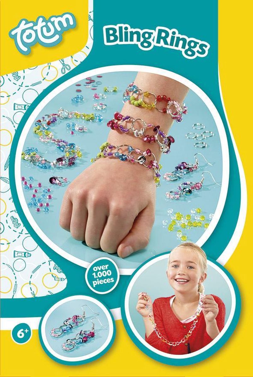 Totum knutselset Bling Rings: maak je eigen sieraden