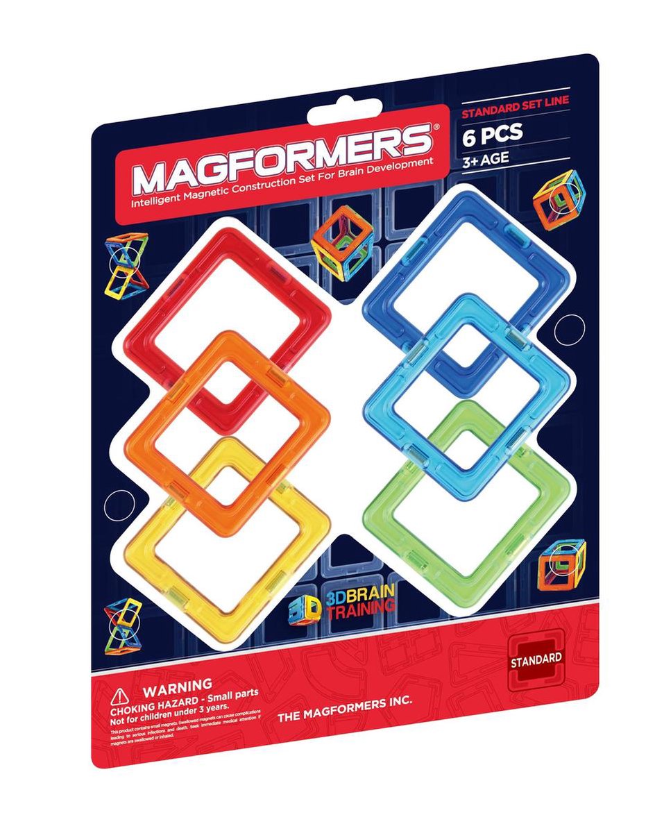 Magformers Square set 6 delig