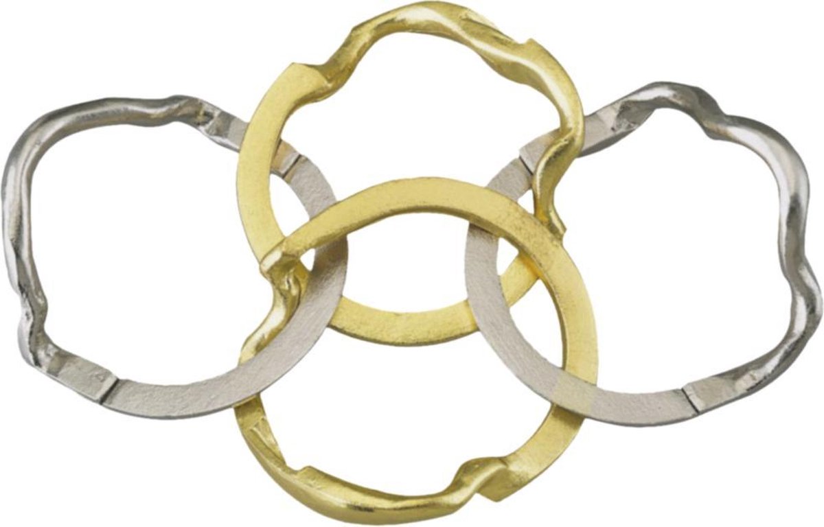 Huzzle breinbeker Cast Ring zilver/goud