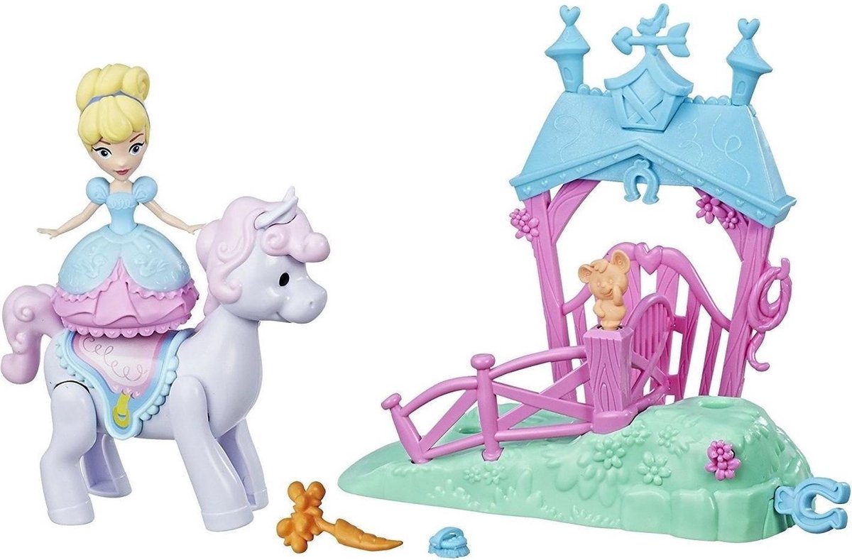 Hasbro Disney Princess Cinderella&apos;s Pony meisjes blauw/roze