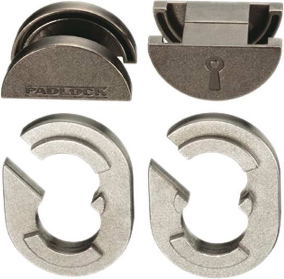 Huzzle breinbreker Cast Padlock zilver - Silver