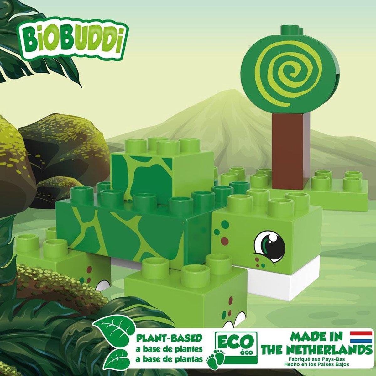 BiOBUDDi bouwpakket Wildlife Swamp 12 delig (BB 0104) - Groen