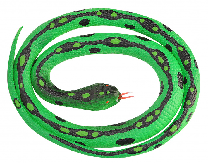 Wild Republic slang Anaconda junior 117 cm rubber - Groen
