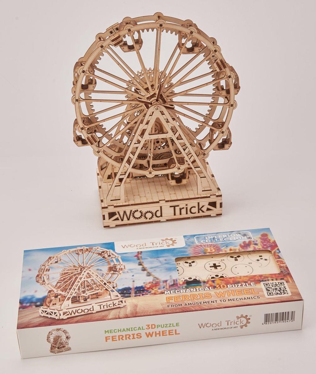 Wood Trick 3D modelbouw Reuzenrad 34 cm hout 227 delig