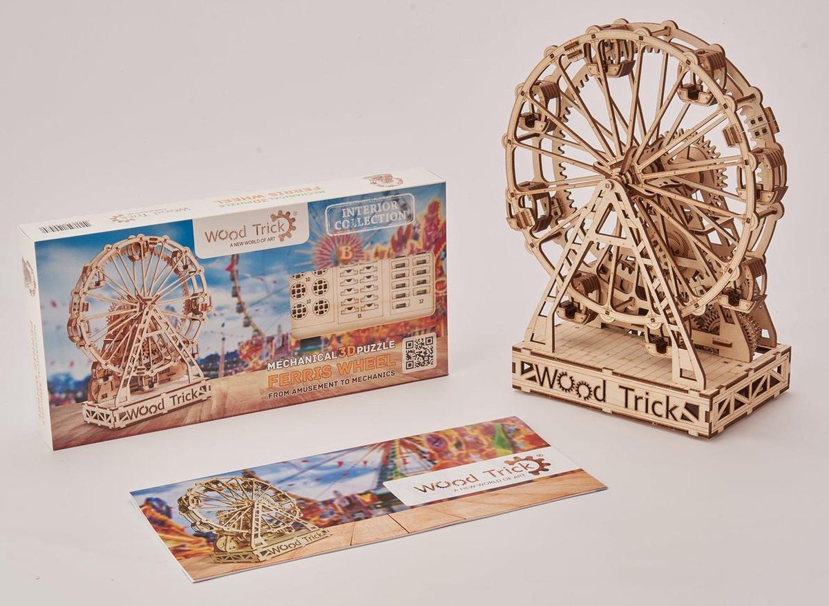 Wood Trick 3D modelbouw Reuzenrad 34 cm hout 227 delig