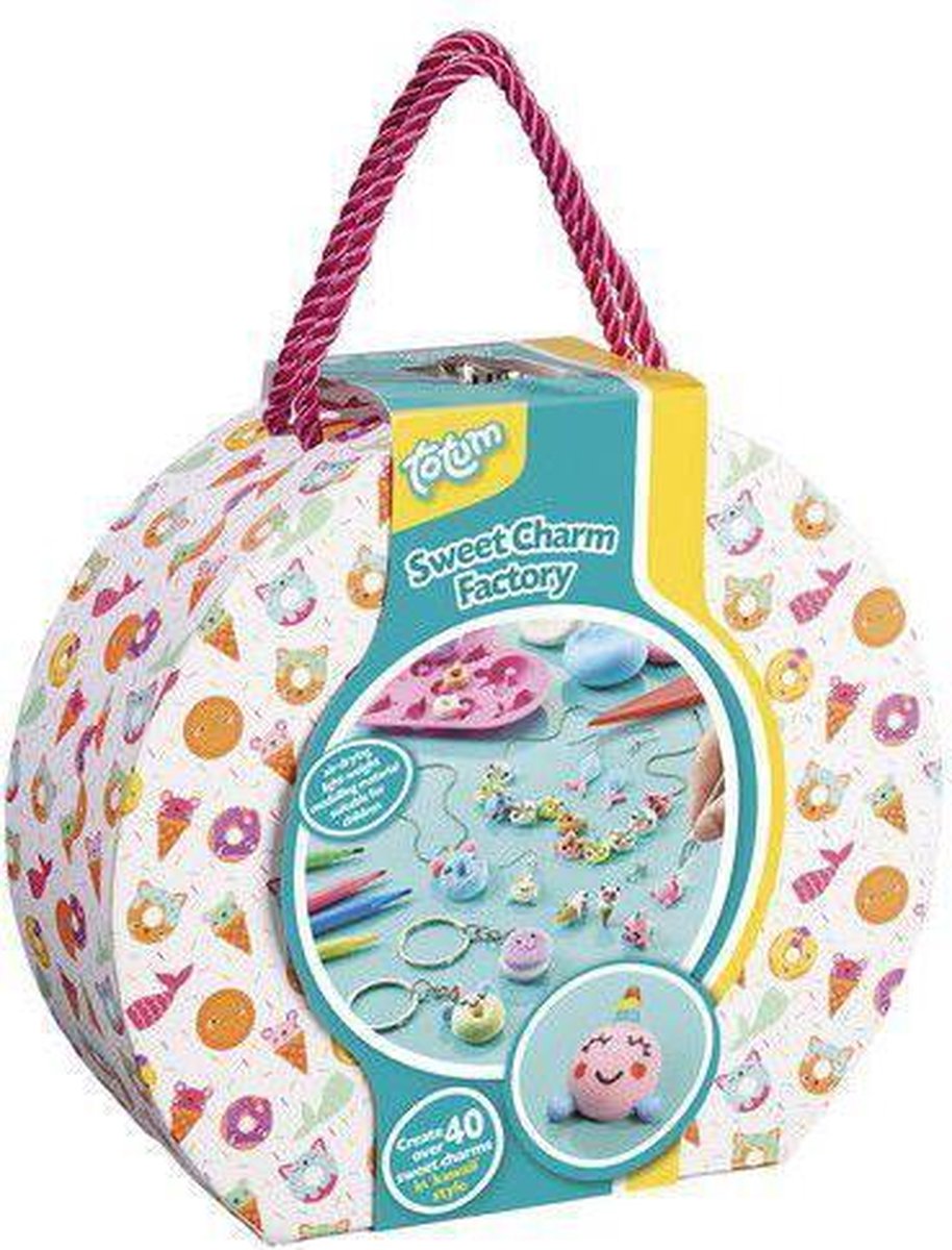 Totum knutselkoffer sieraden meisjes 21,5 cm 60 delig