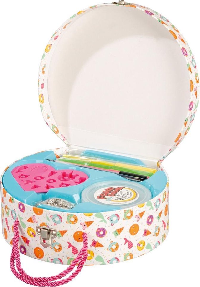 Totum knutselkoffer sieraden meisjes 21,5 cm 60 delig