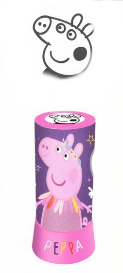 Nickelodeon nachtllamp Peppa Pig meisjes 9 x 20 cm/roze - Paars