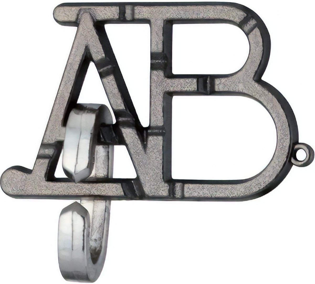 Huzzle breinbreker Cast ABC niveau 1 11,8 cm staal zilver - Silver