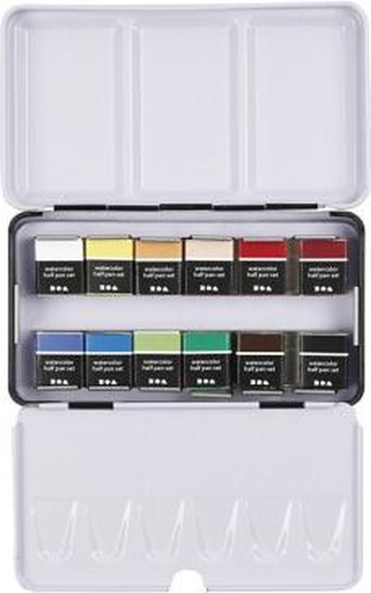 Creotime Art Aqua aquarelverfset 12 delig multicolor