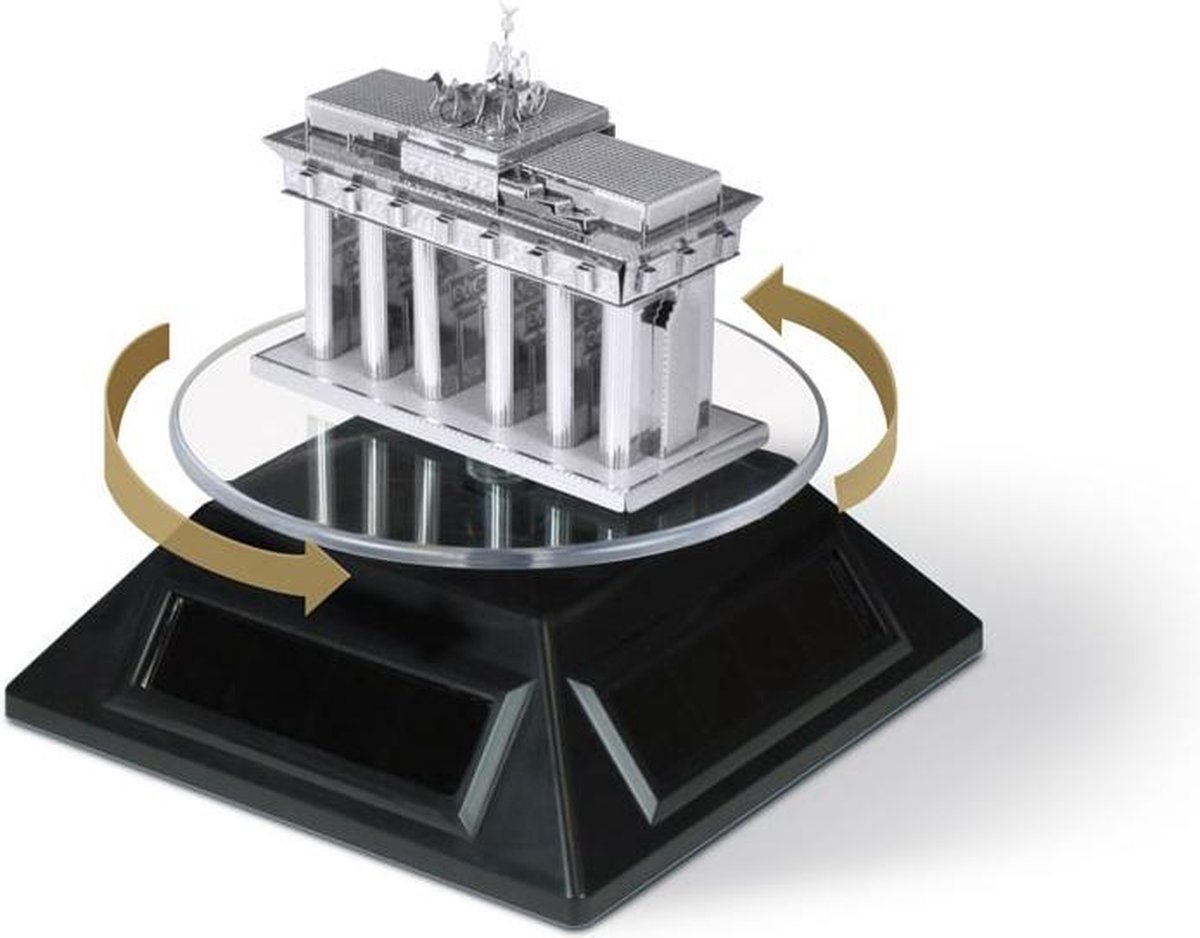 Metal Earth platform Solar Spinner 9 cm zonne energie - Zwart