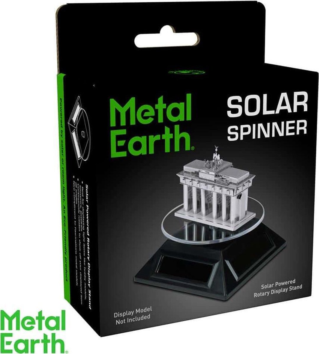 Metal Earth platform Solar Spinner 9 cm zonne energie - Zwart