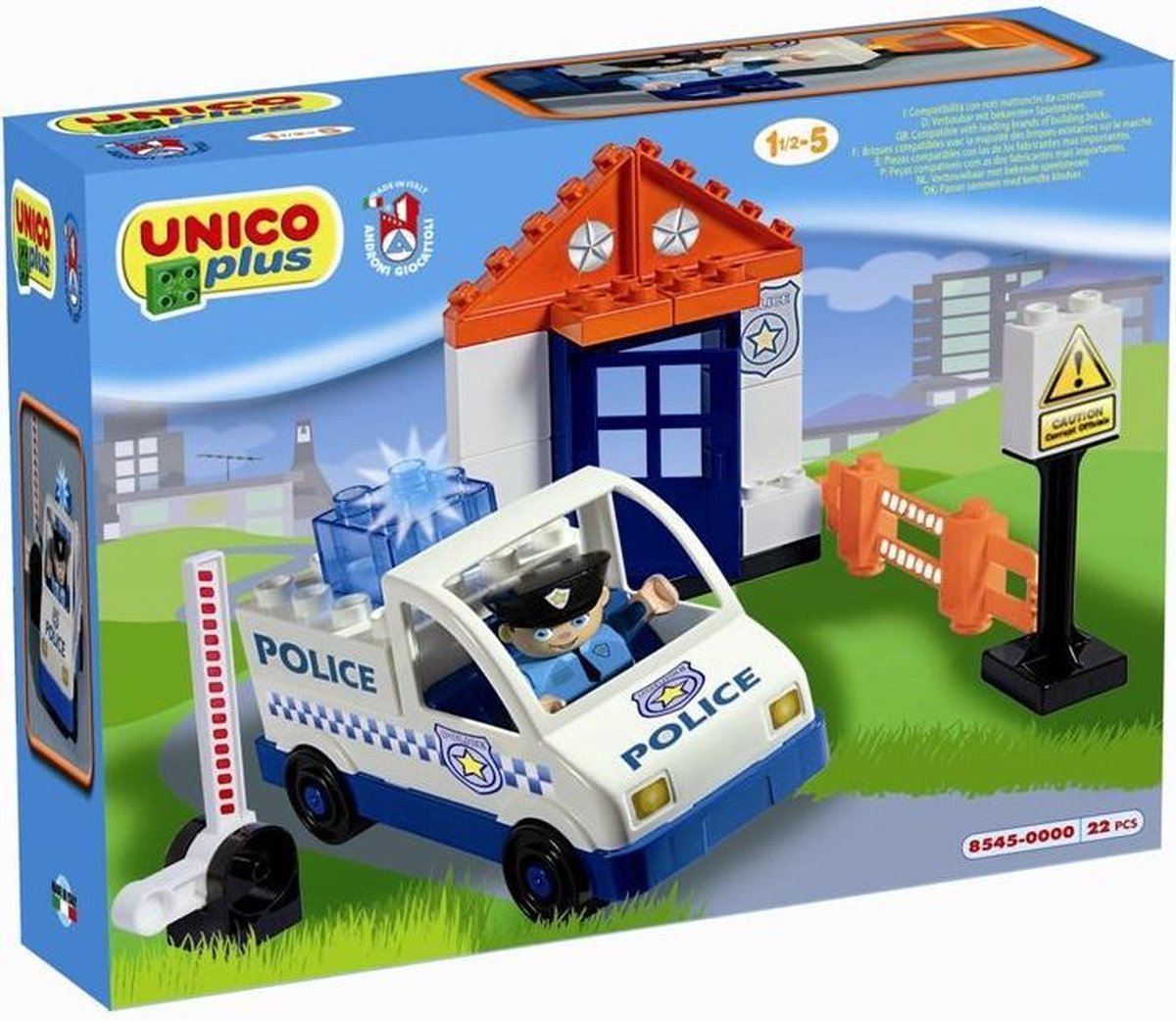 Unico plus politiebureau 23 delig multicolor