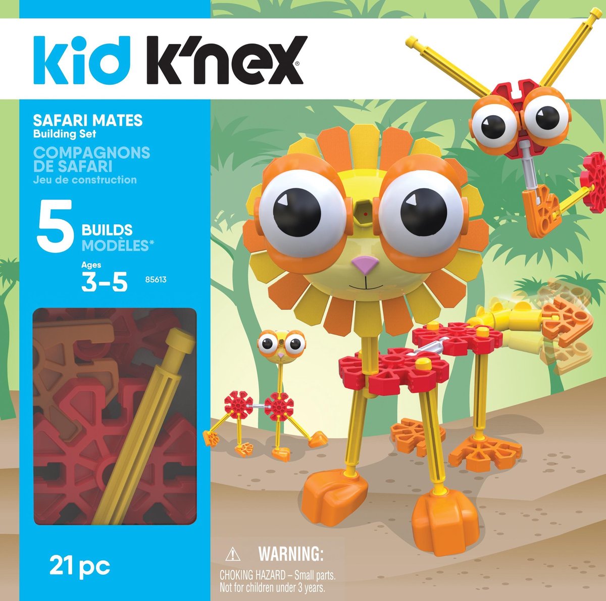 K'NEX K'NEX bouwset Kid K'Nex Safari Mates junior 21 onderdelen
