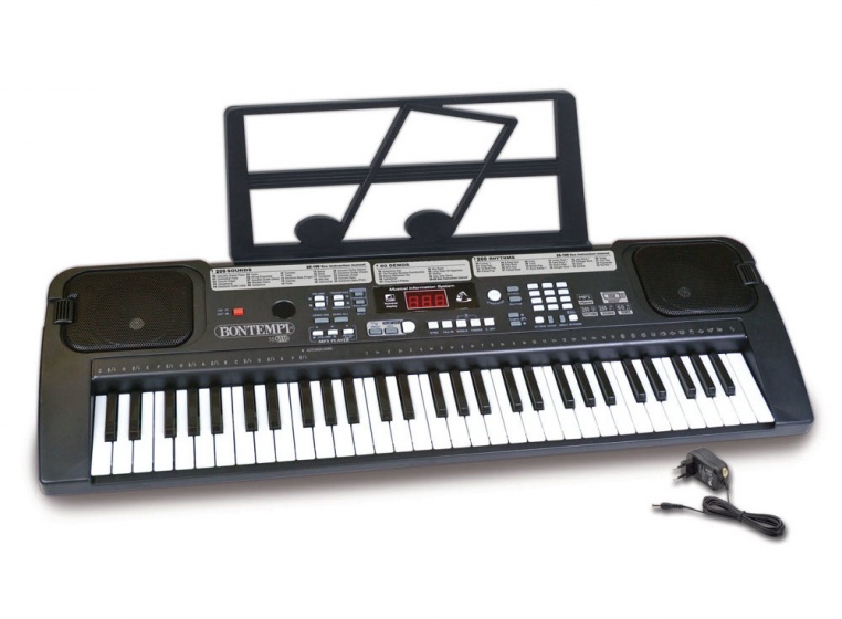 Bontempi digitaal keyboard 61 toetsen 70 cm - Zwart