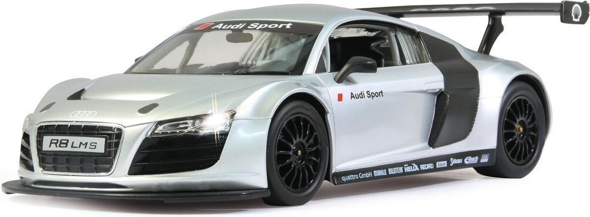 Rastar RC Audi R8 LMS jongens 27 MHz 1:24 zilver - Silver